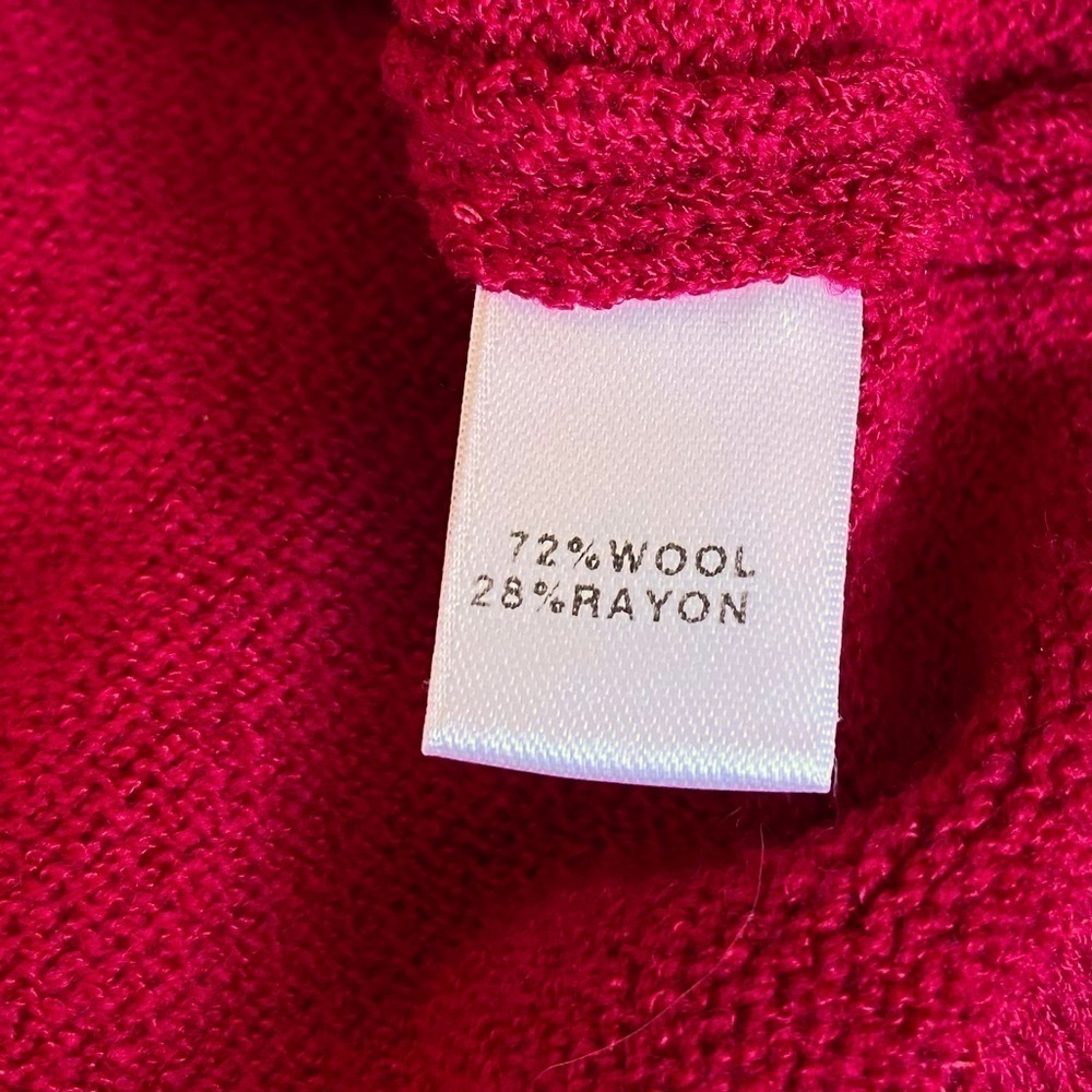 St. John Santana Knit Wool Blend Scoop Neck Fuschia Pink Tank Top Size Small - Picture 6 of 7